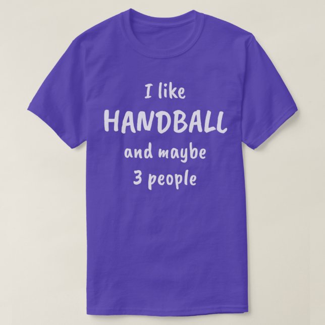 Camiseta Handball Funny dizendo 6 (Frente do Design)