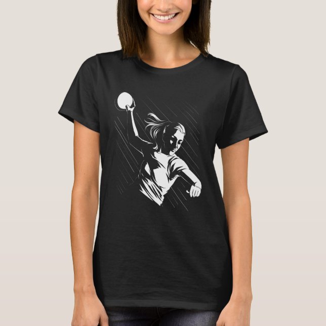Camiseta Handball Player Handball Ball Outfit Handball Live (Frente)
