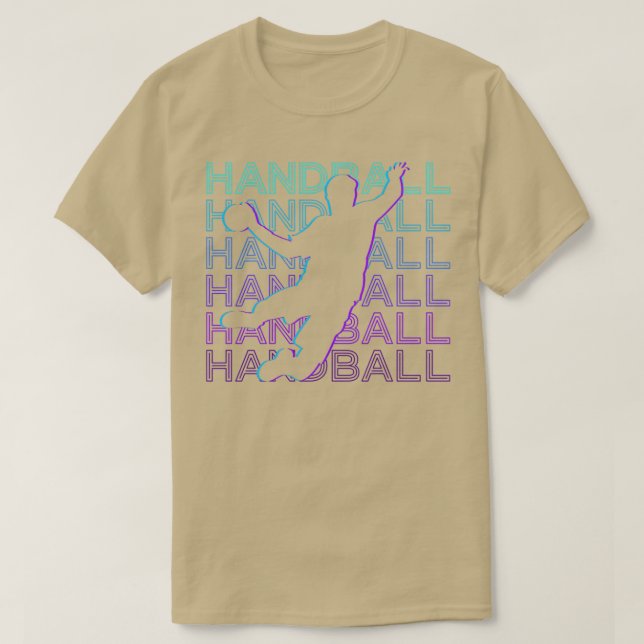 Camiseta Handball Player Retro 1 (Frente do Design)