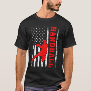 Camiseta Handball Sports American Flag Handball Em 4 De Jul