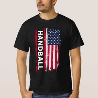 Camiseta Handball USA Flag Para Jogadores Americanos, Trein