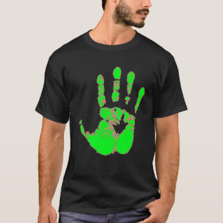 Camiseta Handprint de néon