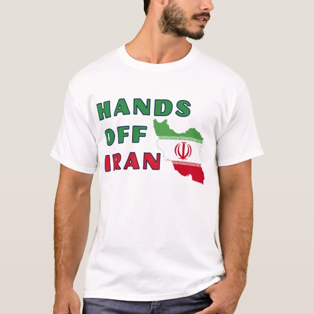 Camiseta Hands Off Iran (Frente)