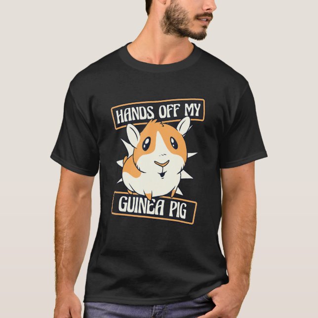 Camiseta Hands Off My Guinea Pig Guinea Pig Breeder Guinea  (Frente)