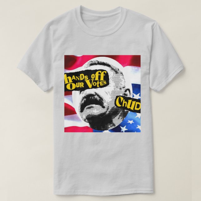 Camiseta Hands Off Our Votes (Frente do Design)