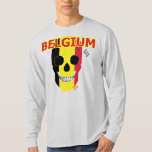 Camiseta HANDSKULL Bélgica T-Shirt B2 de longa distância