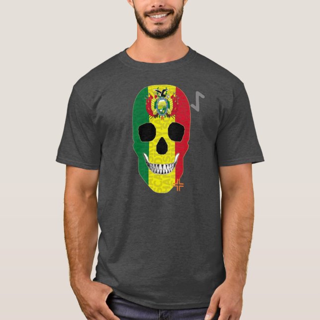 Camiseta HANDSKULL Bolívia básica B2 (Frente)