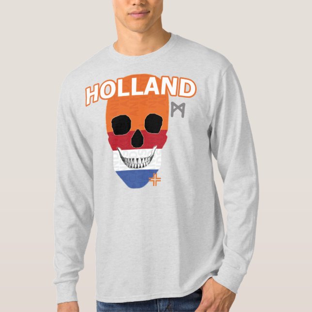 Camiseta HANDSKULL Holland Long Sleeve T-Shirt B2 (Frente)