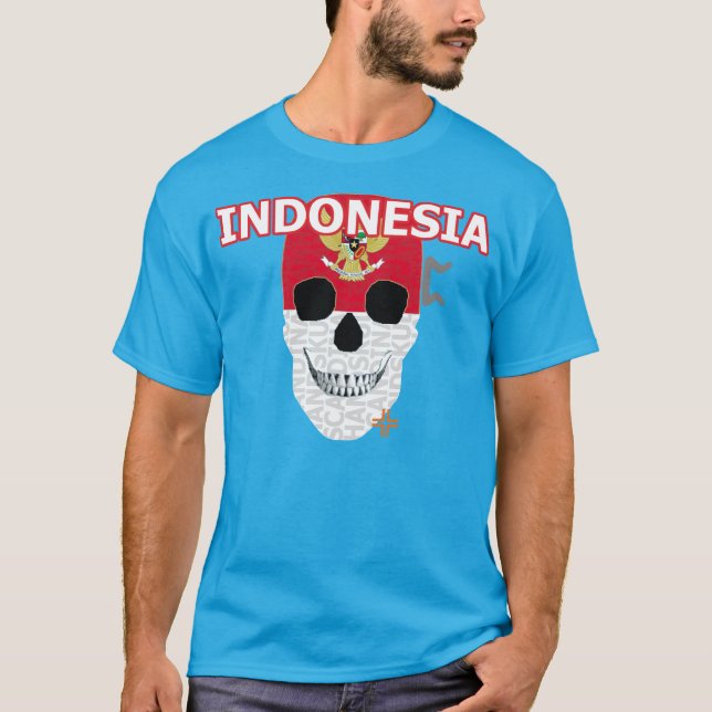Camiseta HANDSKULL Indonésia básica B2 (Frente)