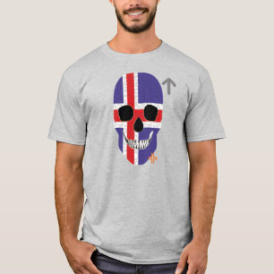 Camiseta HANDSKULL Islândia t-shirt básica B2
