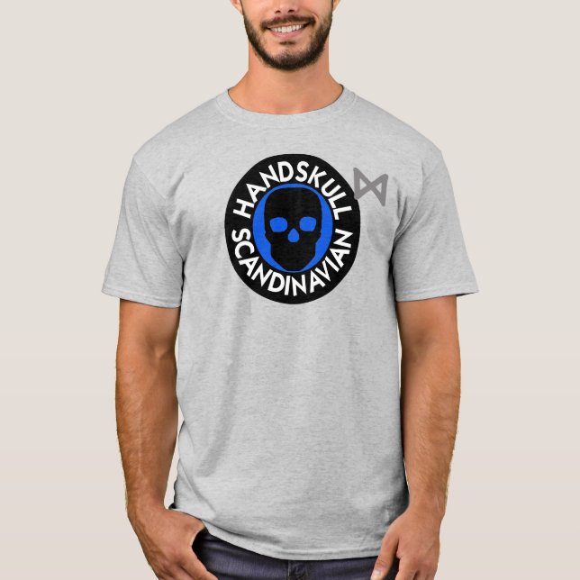 Camiseta HANDSKULL LIV Sky básica P4 (Frente)