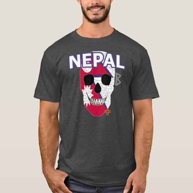 Camiseta HANDSKULL Nepal básico B2 (Frente)
