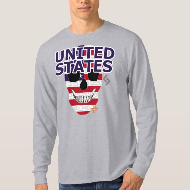 Camiseta HANDSKULL USA T-Shirt B2 (Frente)