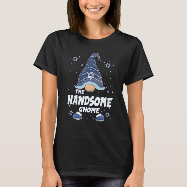 Camiseta Handsome Gnome  Hanukkah Family Matching for men w (Frente)