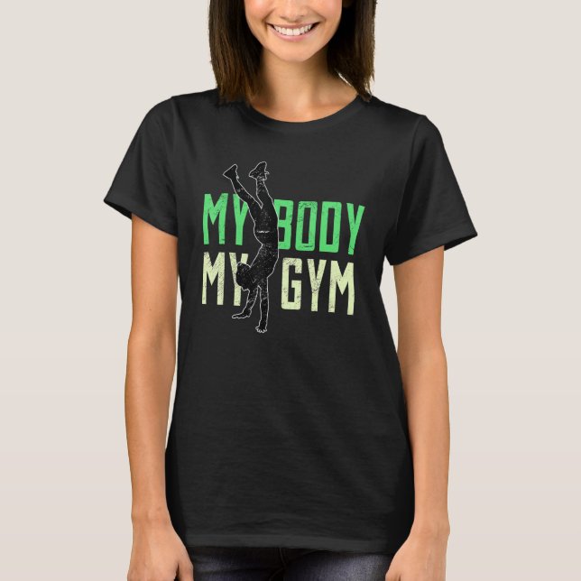 Camiseta Handstand  My body  My gym  Gymnastics  (Frente)