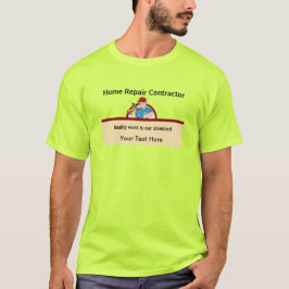 Camiseta Handyman Contractor Home Repair Carpenter Neon