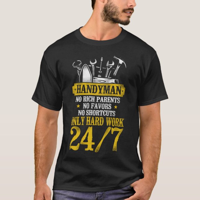 Camiseta Handyman Sem Pais Ricos Não Favorece Não (Frente)