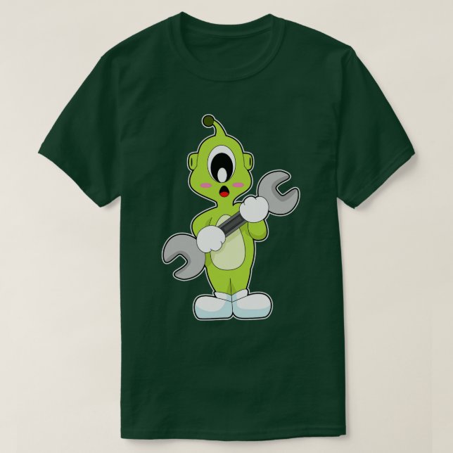 Camiseta Handyman Wrench (Frente do Design)