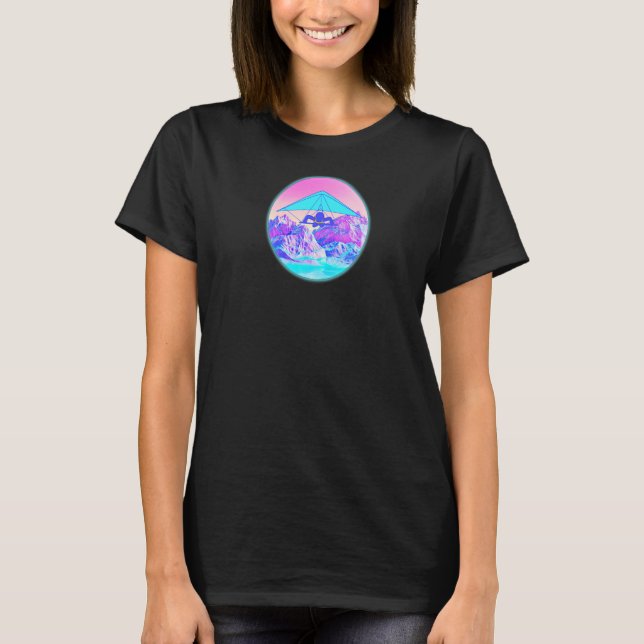 Camiseta Hang glider delta glider — planador de ar delta_2 (Frente)