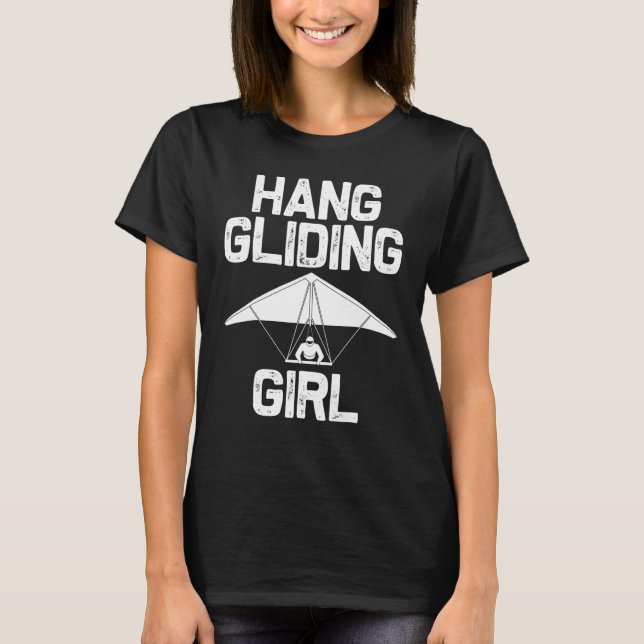 Camiseta Hang Gliding Girls Kids Hang Glider Pilot Flyers (Frente)