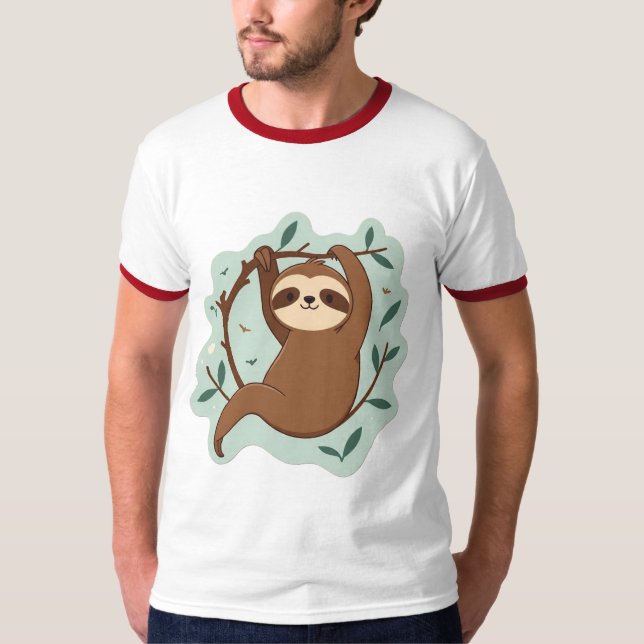 Camiseta Hang Loose - Chill Sloth Vibes (Frente)
