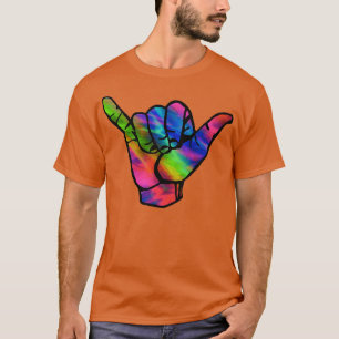 Camiseta Hang Loose Mão Arco-íris