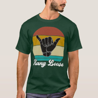 Camiseta Hang Loose Shaka Reggae Aloha Hawaiai - Sinal de M