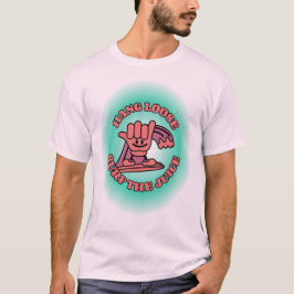 Camiseta Hang Loose, Surf A Mão De Navegação De Sumo