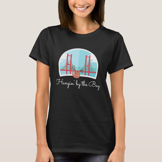 Camiseta Hangin' by the Bay Sloth Golden Gate San Francisco (Frente)