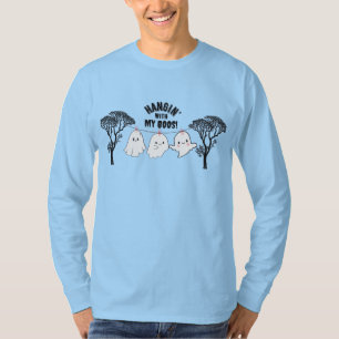 Camiseta Hangin' com o meu Boos Engraçado Fantasma Hallowee