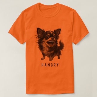 Camiseta Hangry Chihuahua - Engraçada E Agressiva Assustado