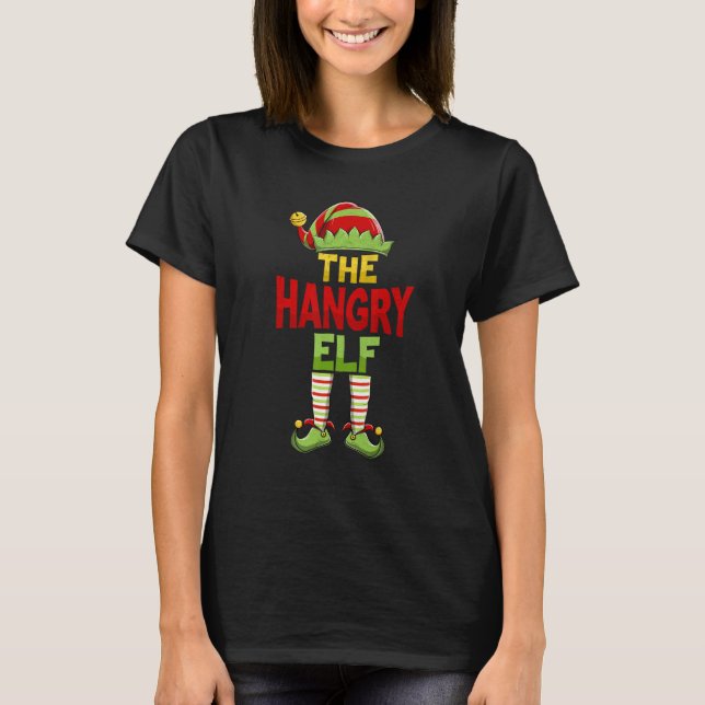 Camiseta Hangry ELF Family Matching Group Christmas Pajamas (Frente)