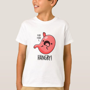 Camiseta Hangry Engraçado Fome Com Fome De Stomach Pun