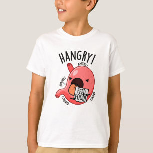 Camiseta Hangry Funny Stomach Pun