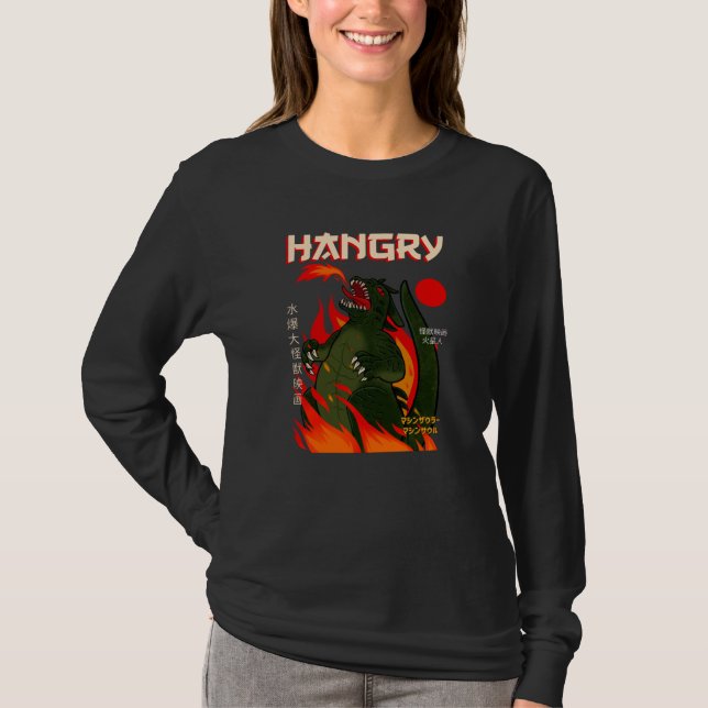 Camiseta Hangry Moster Japonês Hunger (Frente)