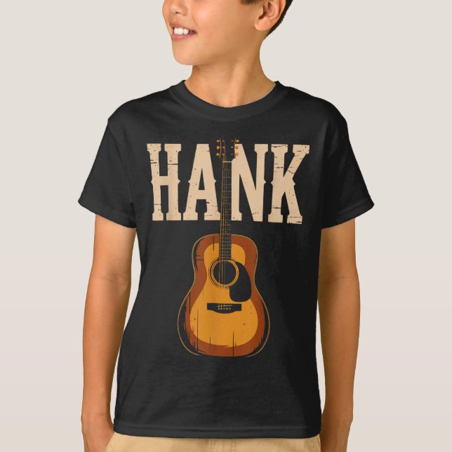 Camiseta Hank Folk Style Line Dancing Western Country Music (Frente)
