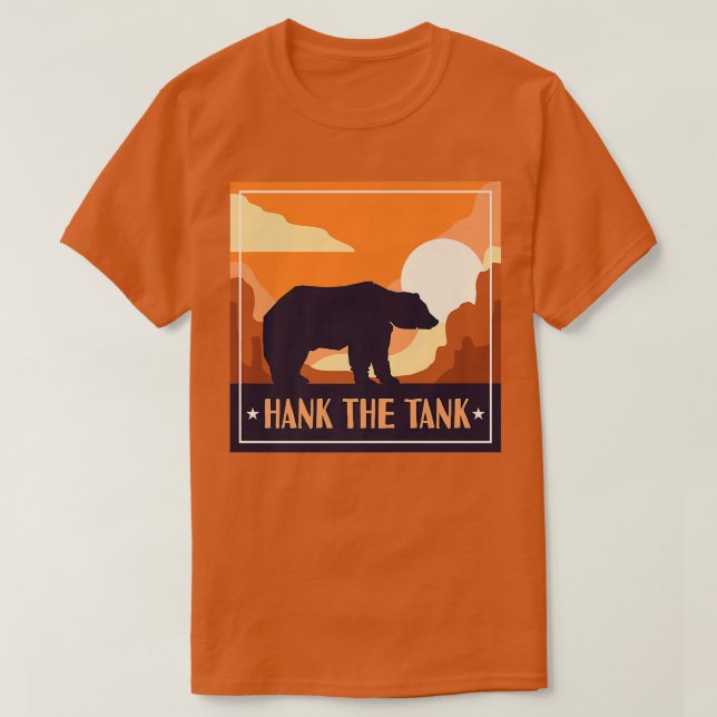 Camiseta Hank The Tank California Bear Lake Tahoe Bears Fu (Frente do Design)