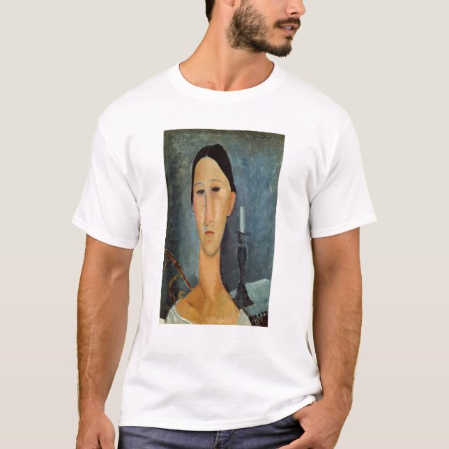 Camiseta Hanka Zborowska com um castiçal, 1919 (Frente)