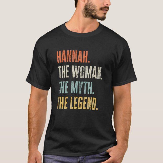 Camiseta Hannah A Melhor Mulher Mentindo Legenda Melhor Nom (Frente)