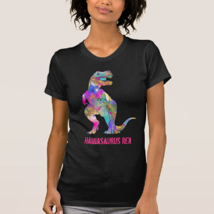 Camiseta Hannah osaurus Engraçado Colorido T Rex Dinossaur
