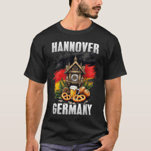 Camiseta Hannover Alemanha Souvenir German Flag Viagem