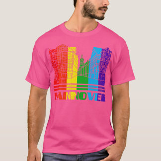 Camiseta Hannover Pride Hannover Gift LGBT Suporte LGBTQ