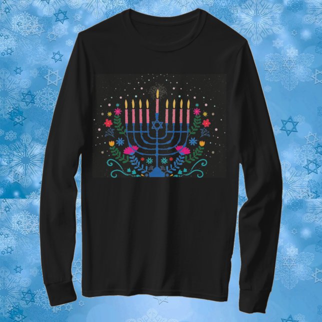 Camiseta Hannukah Menorah T-Shirt (Criador carregado)