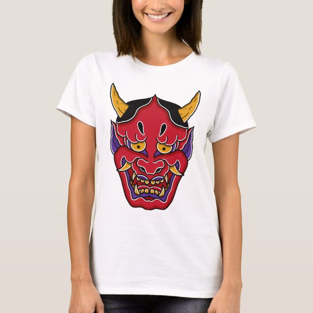 Camiseta Hannya (般 若 の 面) (Frente)