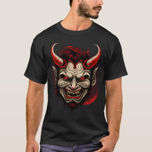 Camiseta Hannya Horror Mythures Japonês Oni Dem