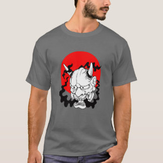 Camiseta Hannya japanese yokai Ogre mask oni harajuku art f