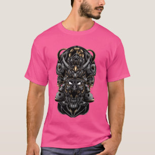 Camiseta Hannya Maske, Oni Samurai Maske, Japão Demon Krieg