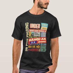 Camiseta Hanoi Sob Estilo Vietnamita Da Capital Street