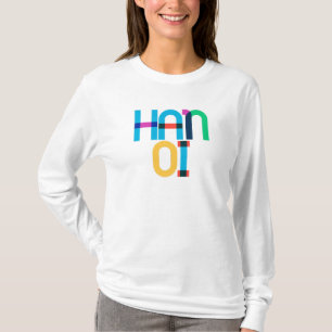 Camiseta Hanoi Vietnam Pop Art Letters