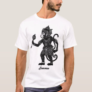 Camiseta Hanoman Boneco de Sombra Wayang Kulit